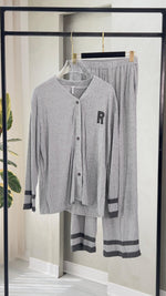 بيجامة نسائي مكنرة اسود