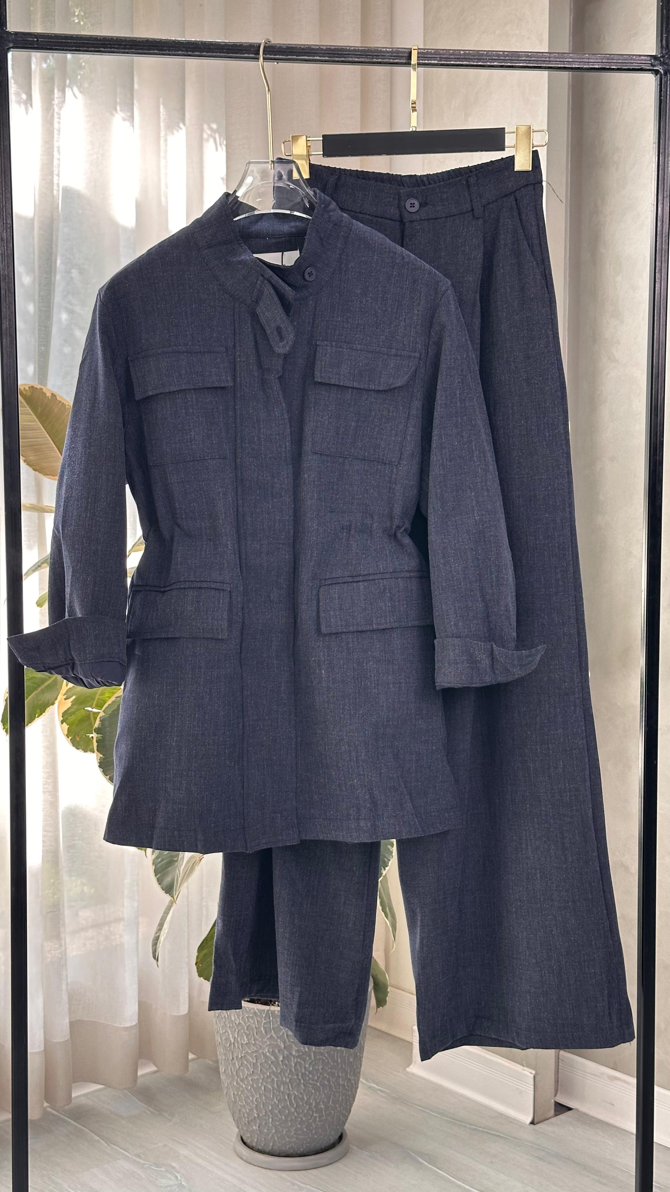 بدلة جينز 4 جيب