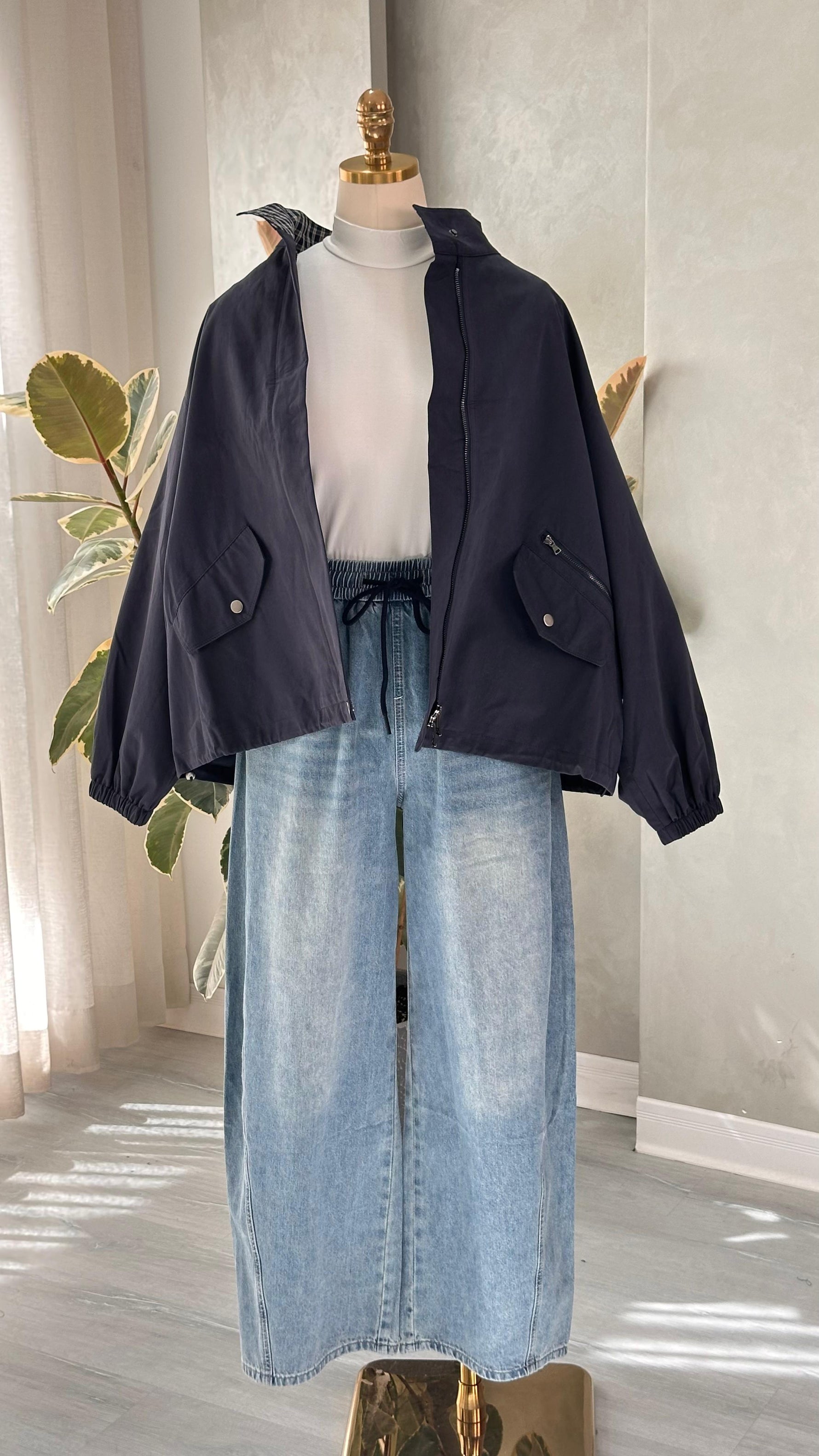 جاكيت نسائي باكمام زم