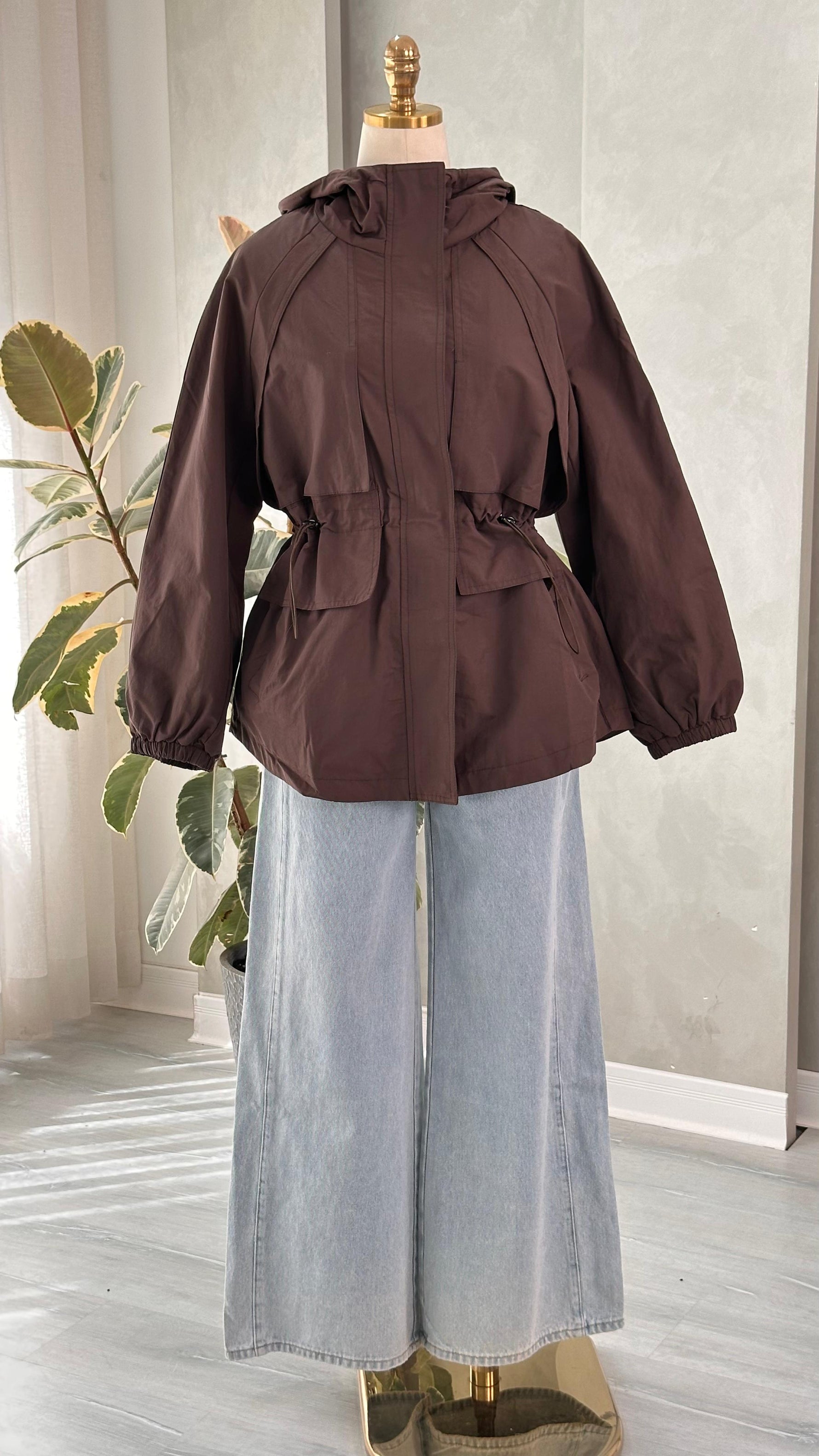 جاكيت نسائي مع ربط زم