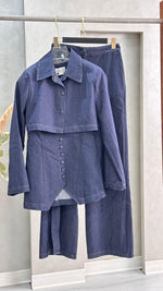 بدلة 3 قطع جينز