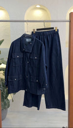 بدلة  جينز نسائي بازرار كبس