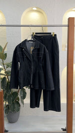 بدلة جينز سحاب