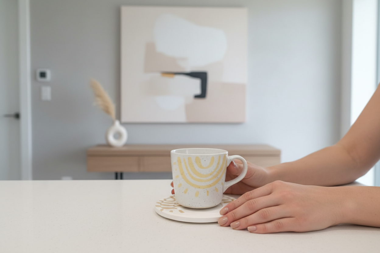 طقم فناجين سيراميك