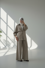 بدلة نسائي لنن