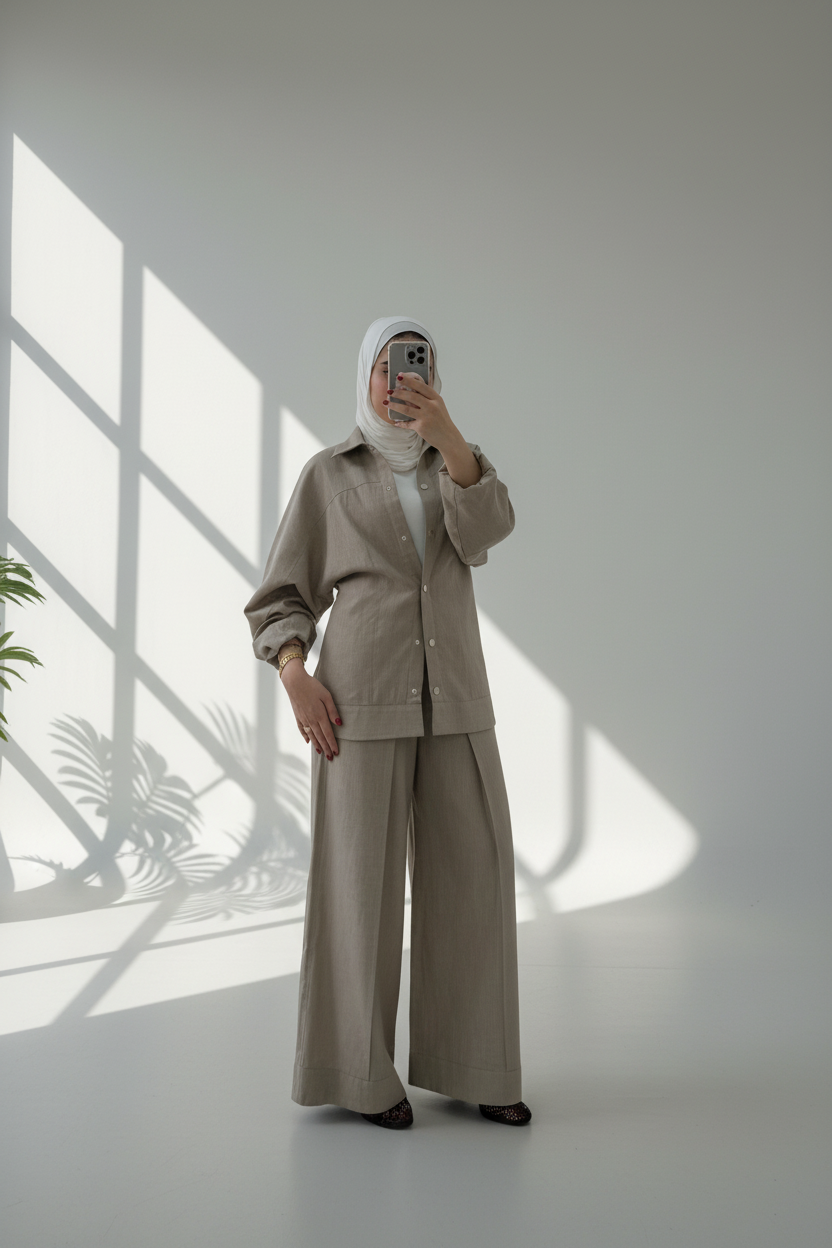 بدلة نسائي لنن