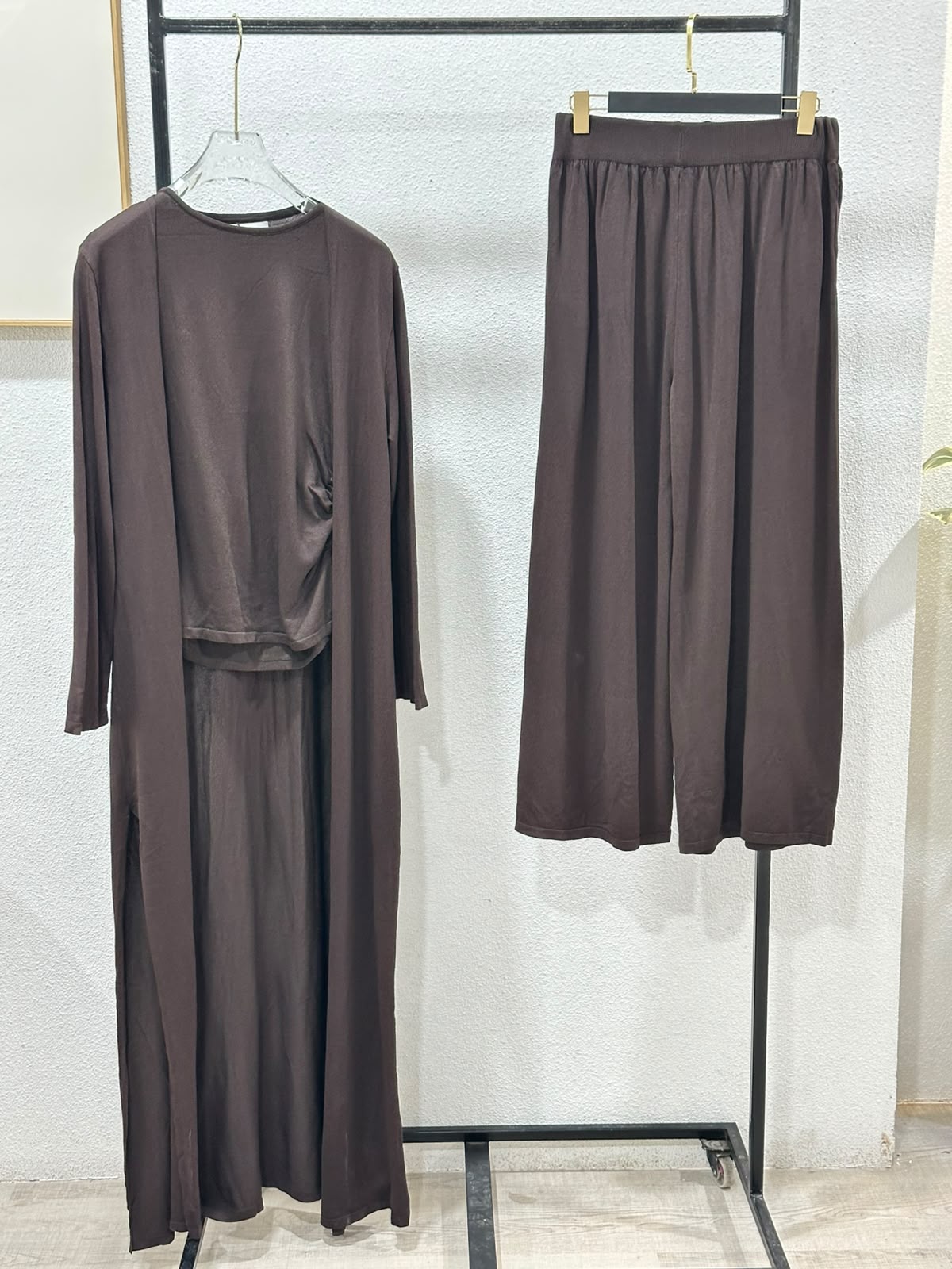 بدلة نسائي 3 قطع طويل