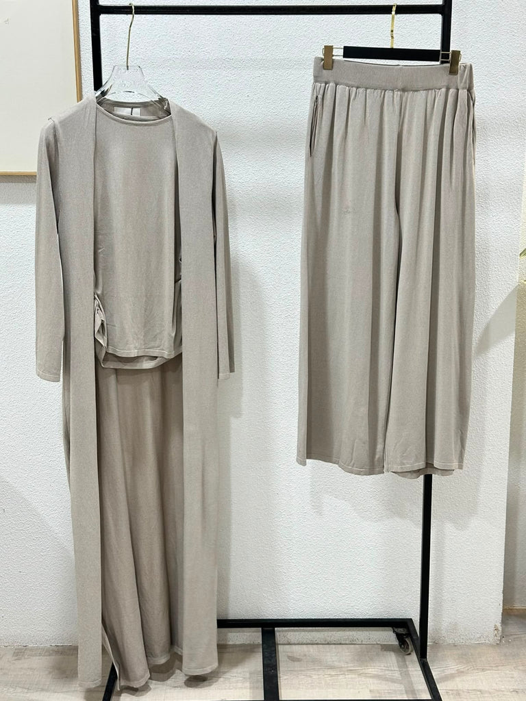 بدلة نسائي 3 قطع طويل