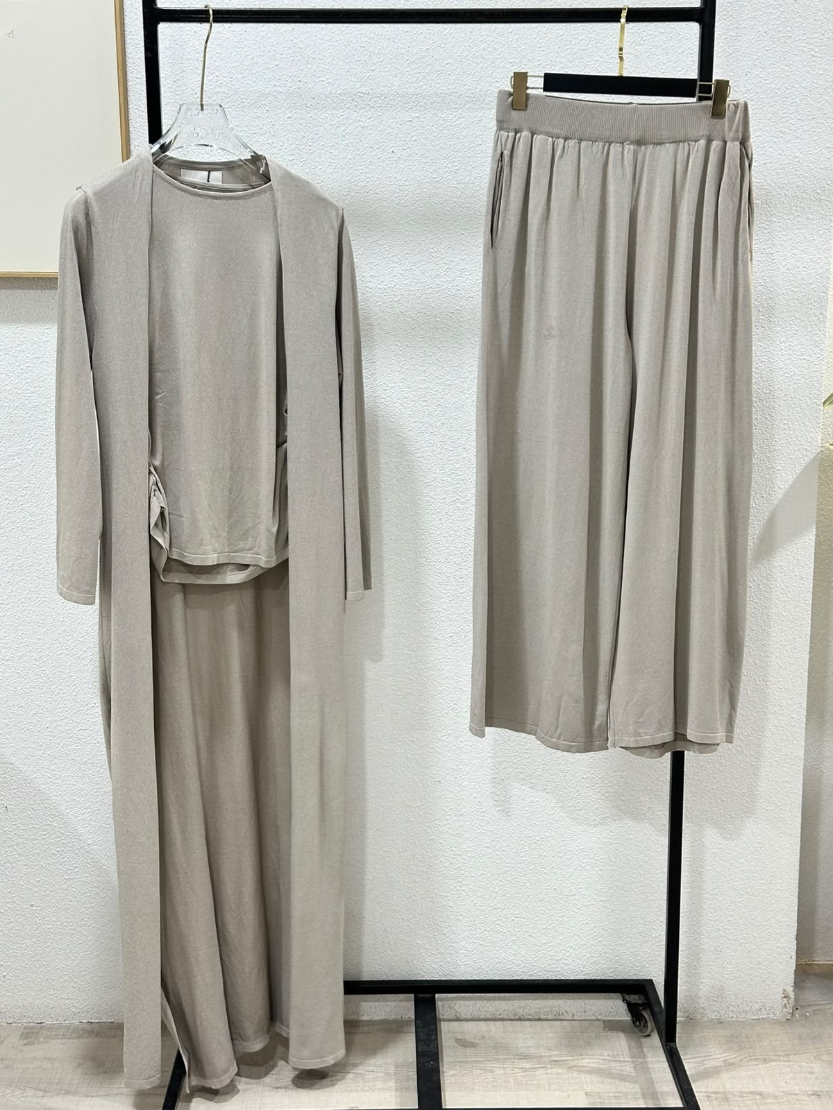 بدلة نسائي 3 قطع طويل