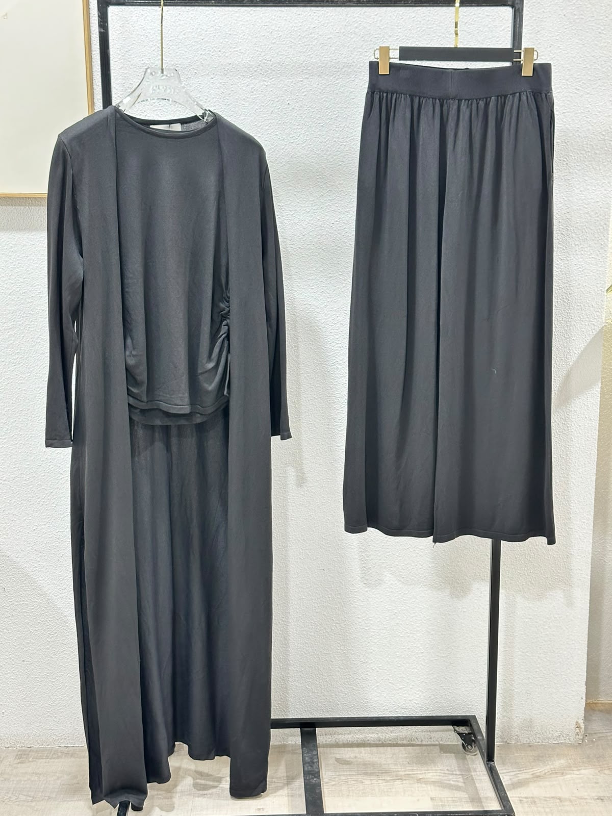 بدلة نسائي 3 قطع طويل