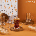 طقم استكانه وفنجان18ق