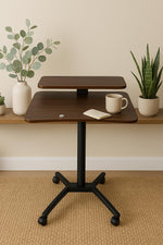 طاولة كمبيوتر خشبية متحركة