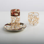 طقم استكانه وفنجان دبل 18 ق