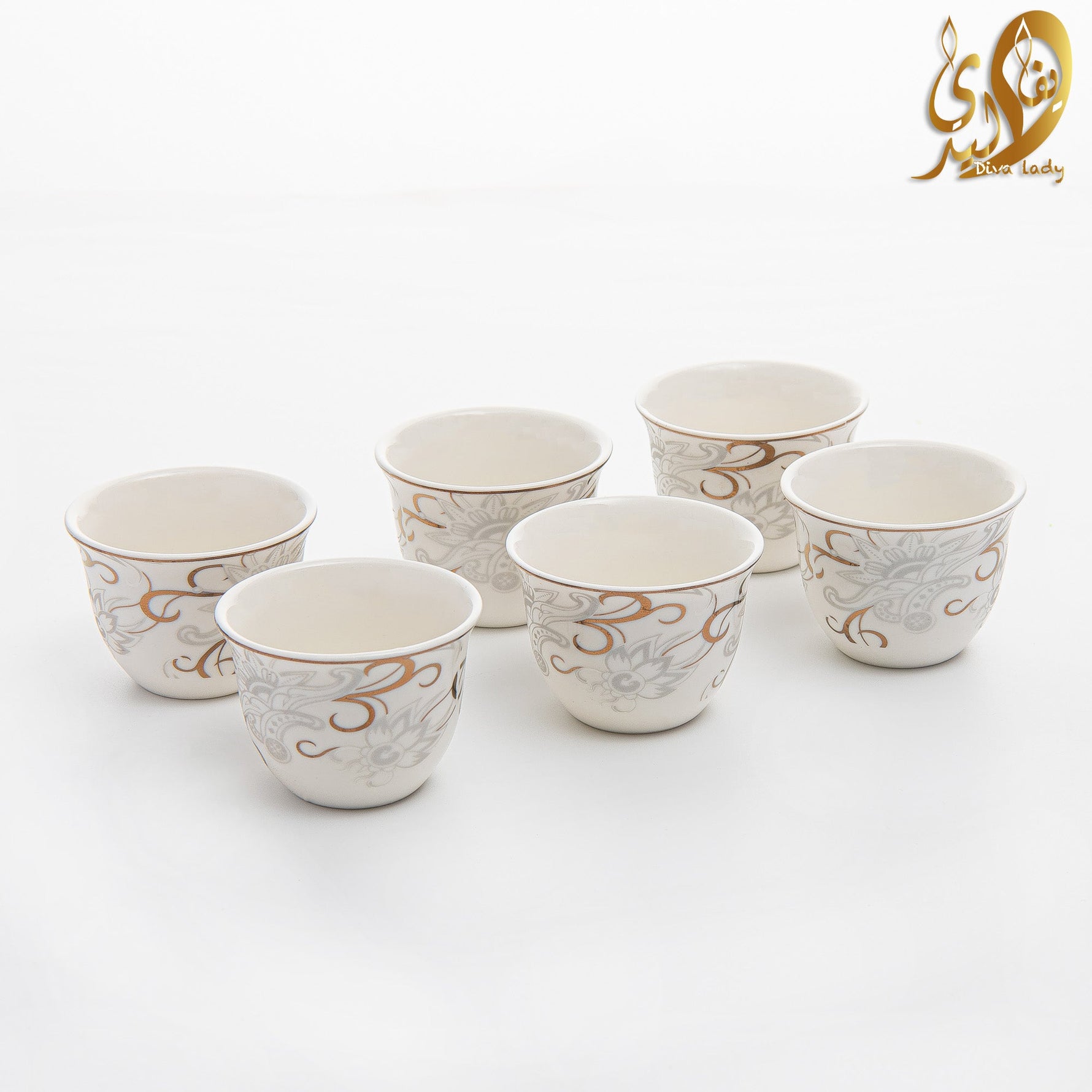 طقم استكانه وفنجان 18 ق