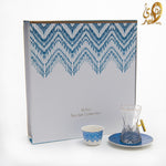 طقم استكانه وفنجان 18 ق