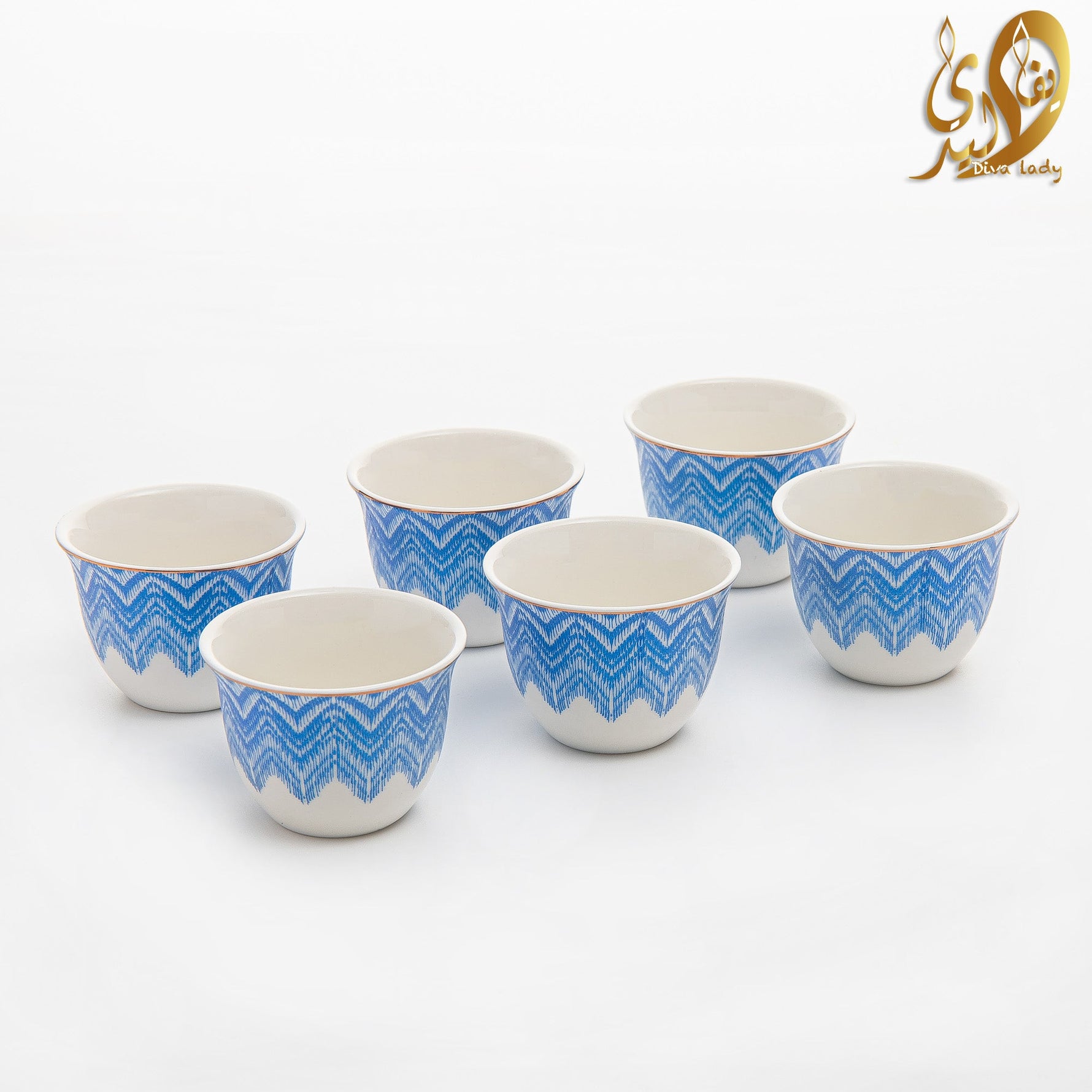 طقم استكانه وفنجان 18 ق