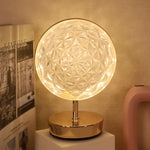 مصباح طاولة على شكل ندفة ثلجية