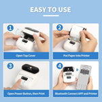 طابعة ملصقات بلوتوث Phomemo M110