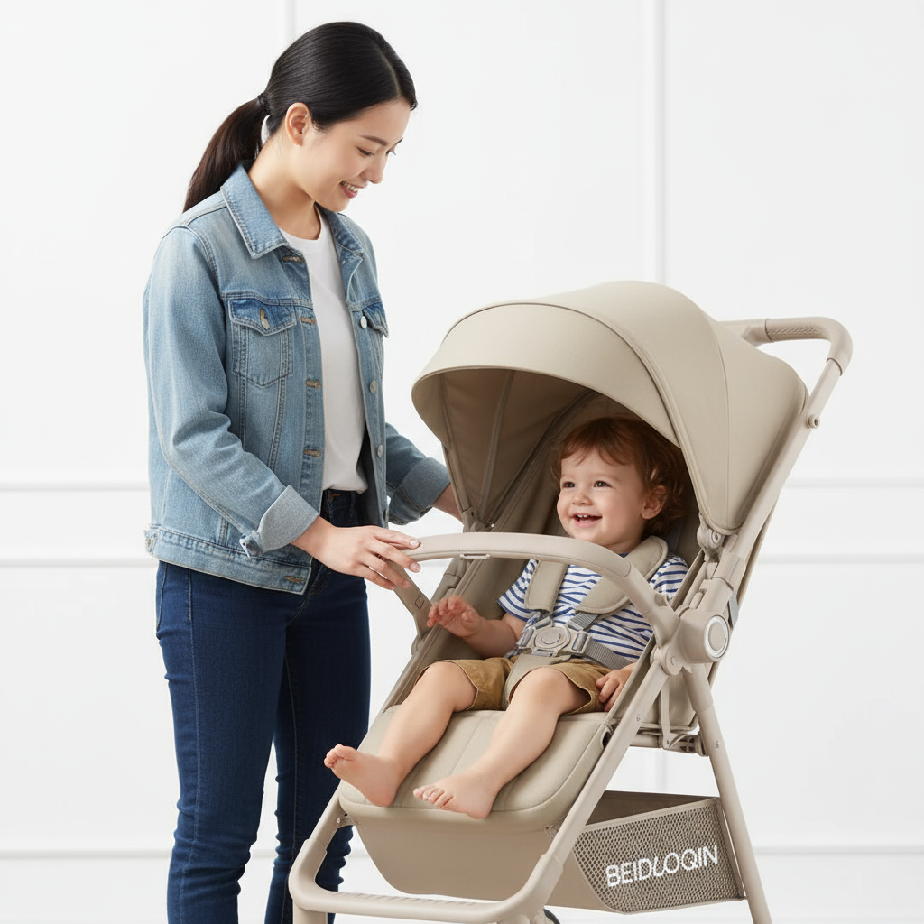 عربة اطفال خفيفة ومريحة