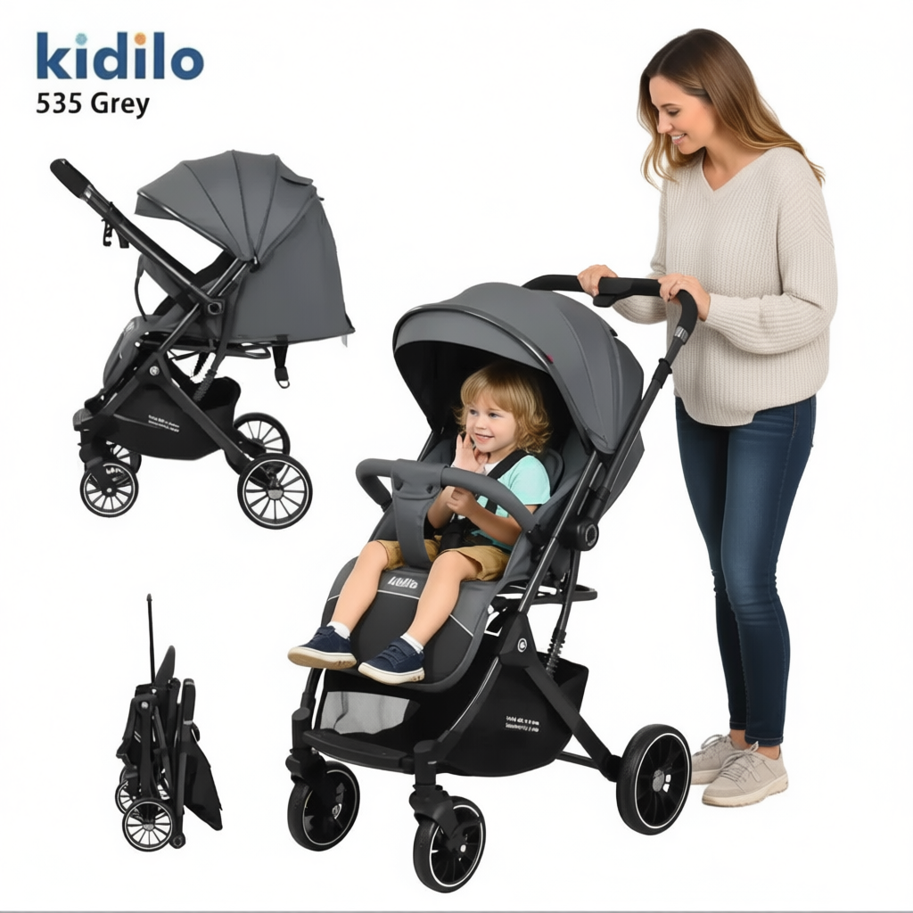 عربة أطفال  بمقبض قابل للعكس