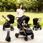 عربة أطفال بتصميم قوي