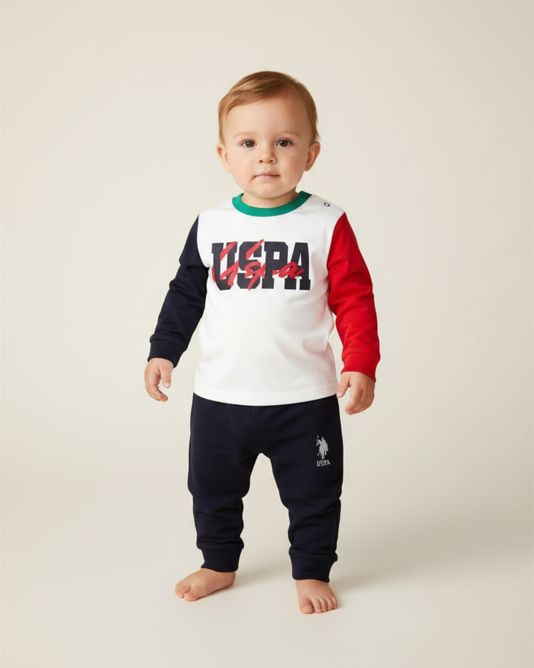 U.S POLO طقم بيبي