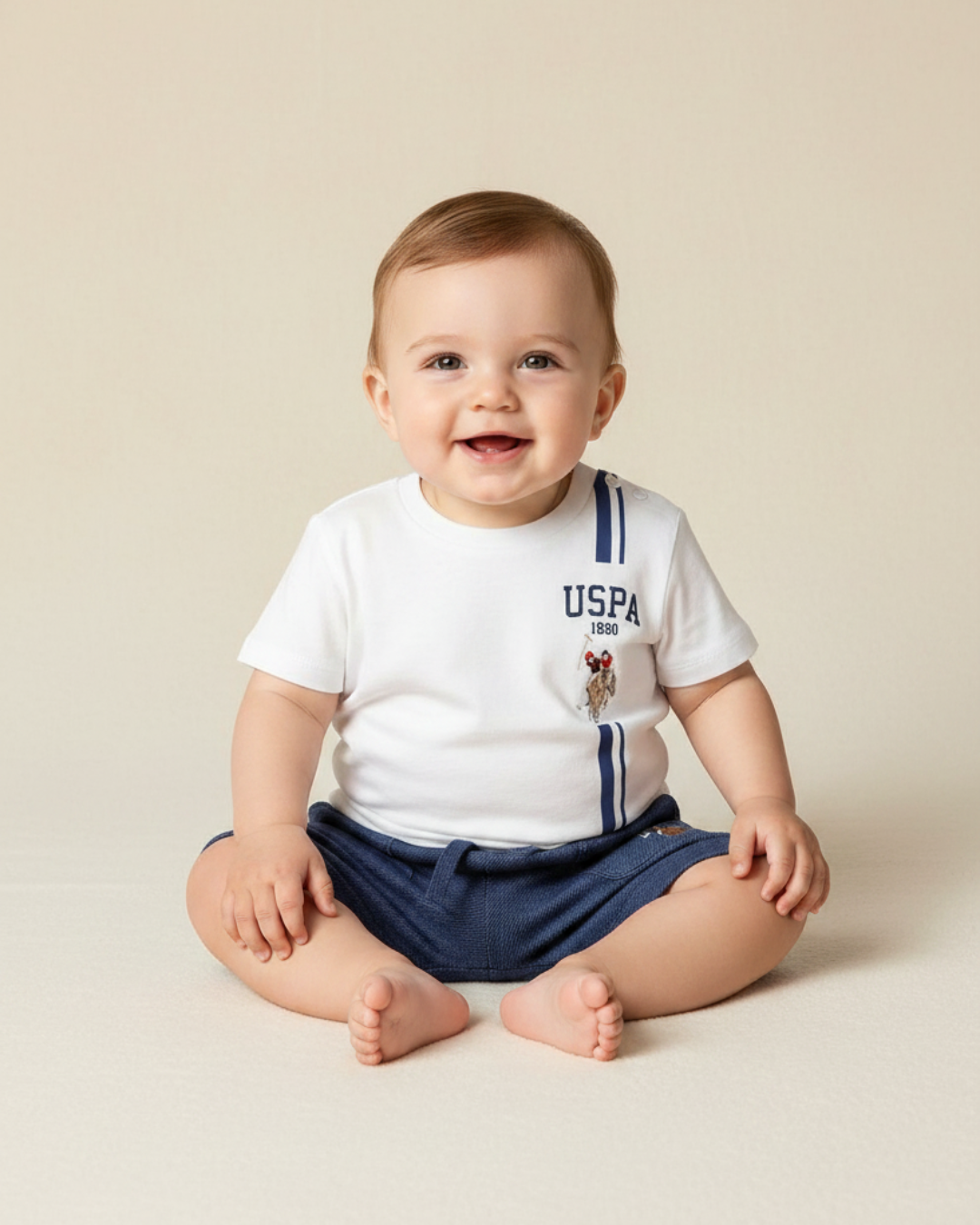 U.S POLO طقم بيبي