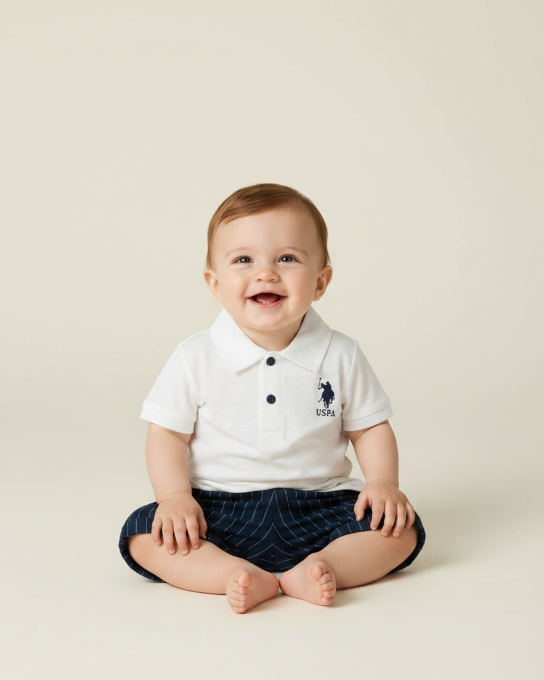 U.S POLO طقم بيبي