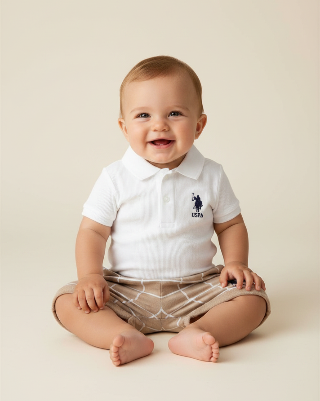 U.S POLO طقم بيبي