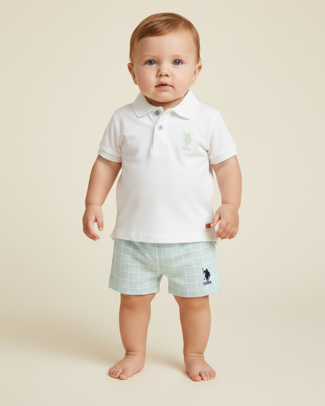 U.S POLO طقم بيبي