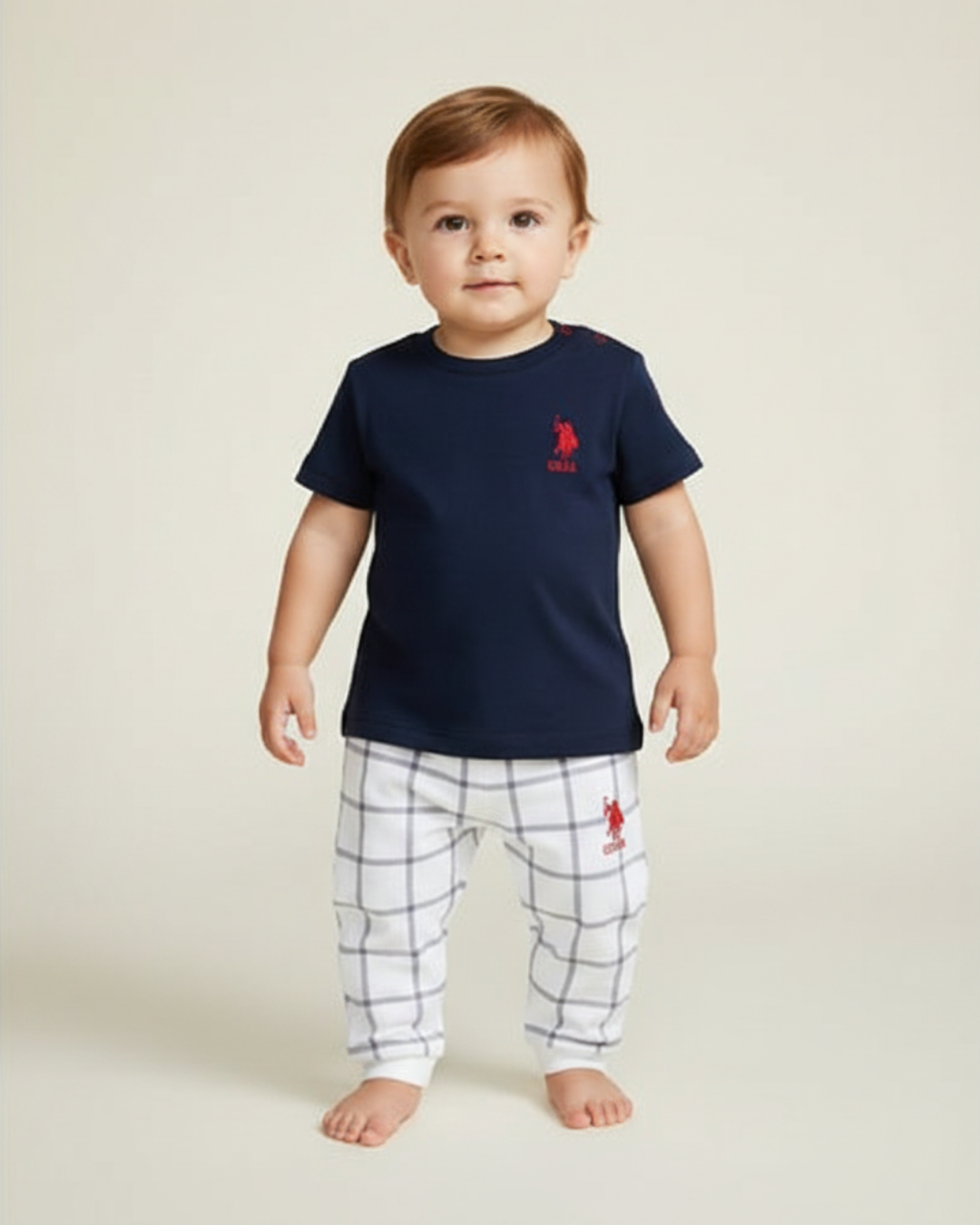 U.S POLO طقم بيبي