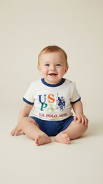 U.S POLO طقم بيبي