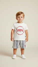 U.S POLO طقم بيبي