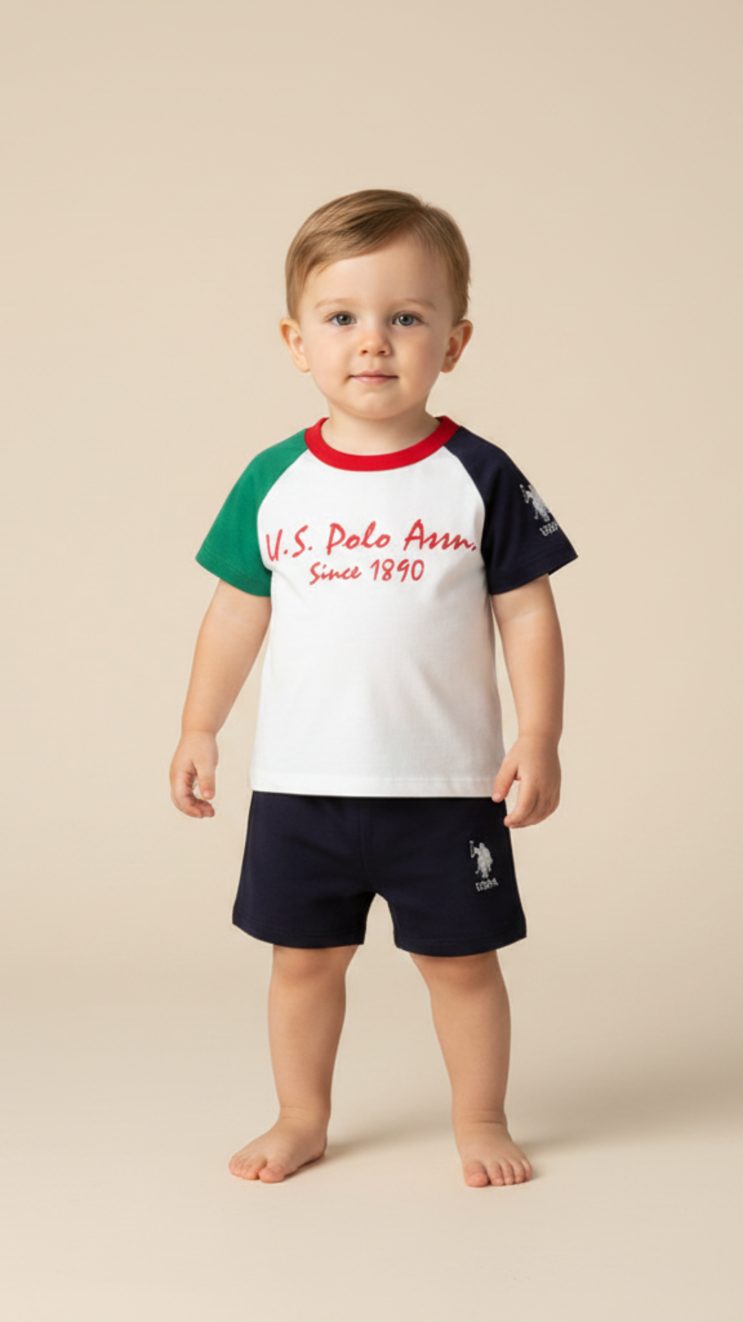 U.S POLO طقم بيبي