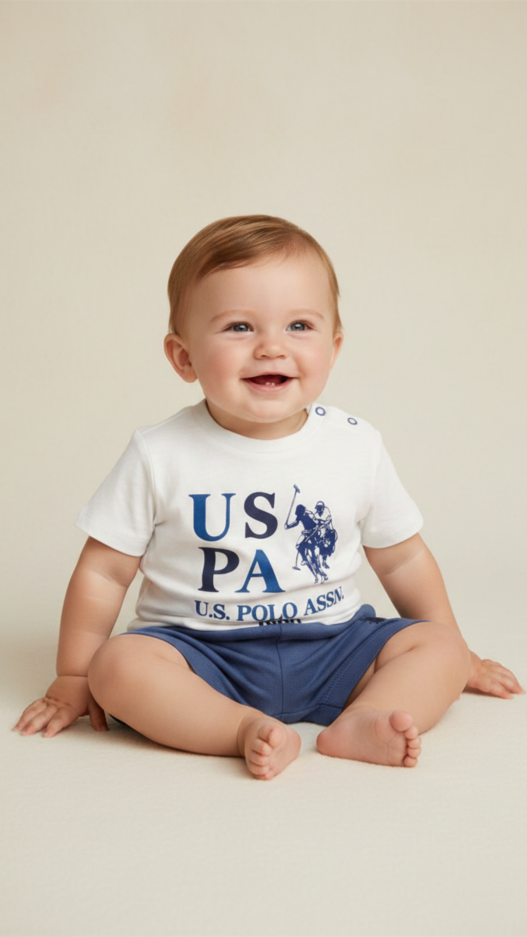 U.S POLO طقم بيبي