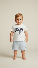 U.S POLO طقم بيبي