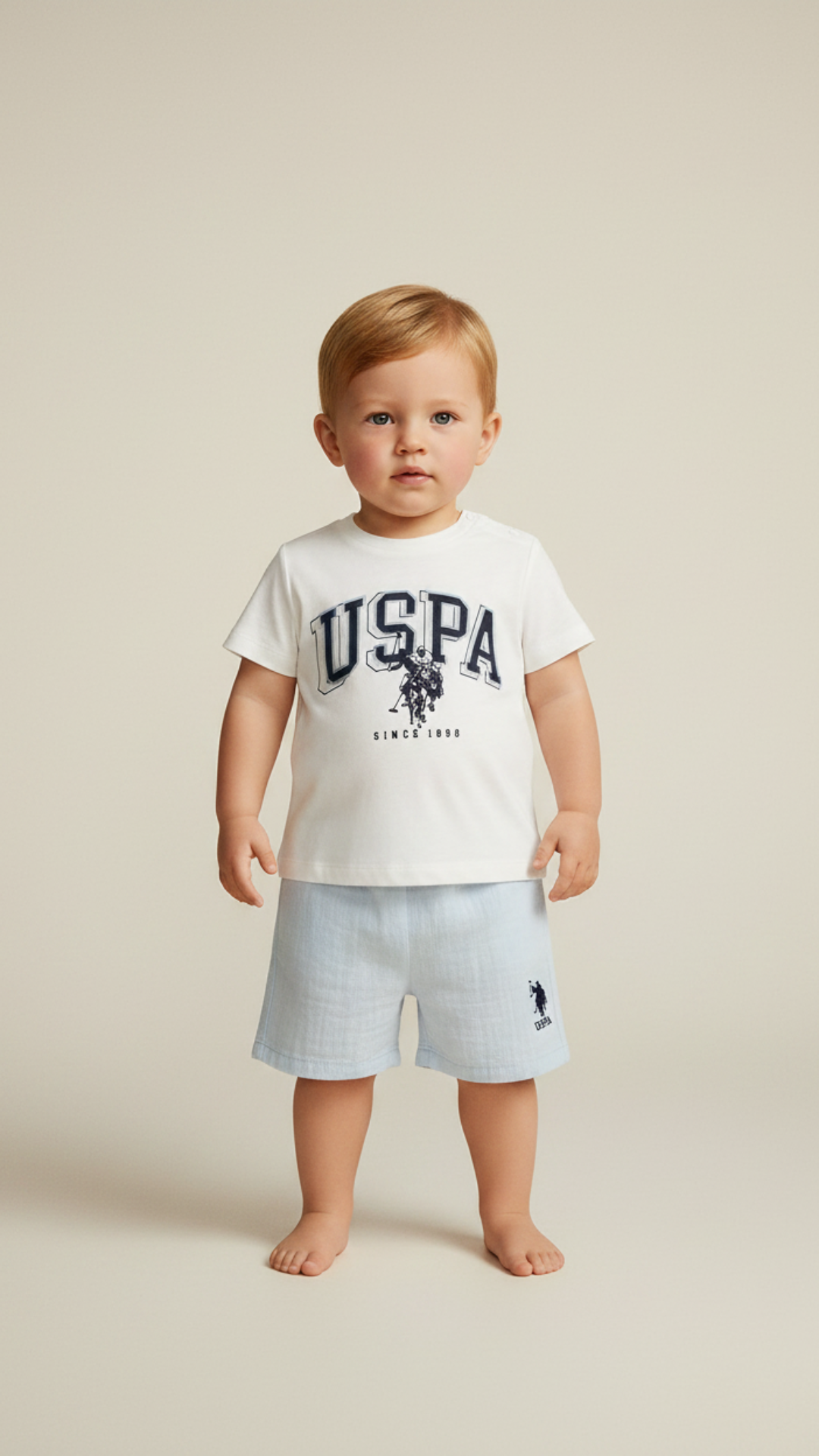 U.S POLO طقم بيبي