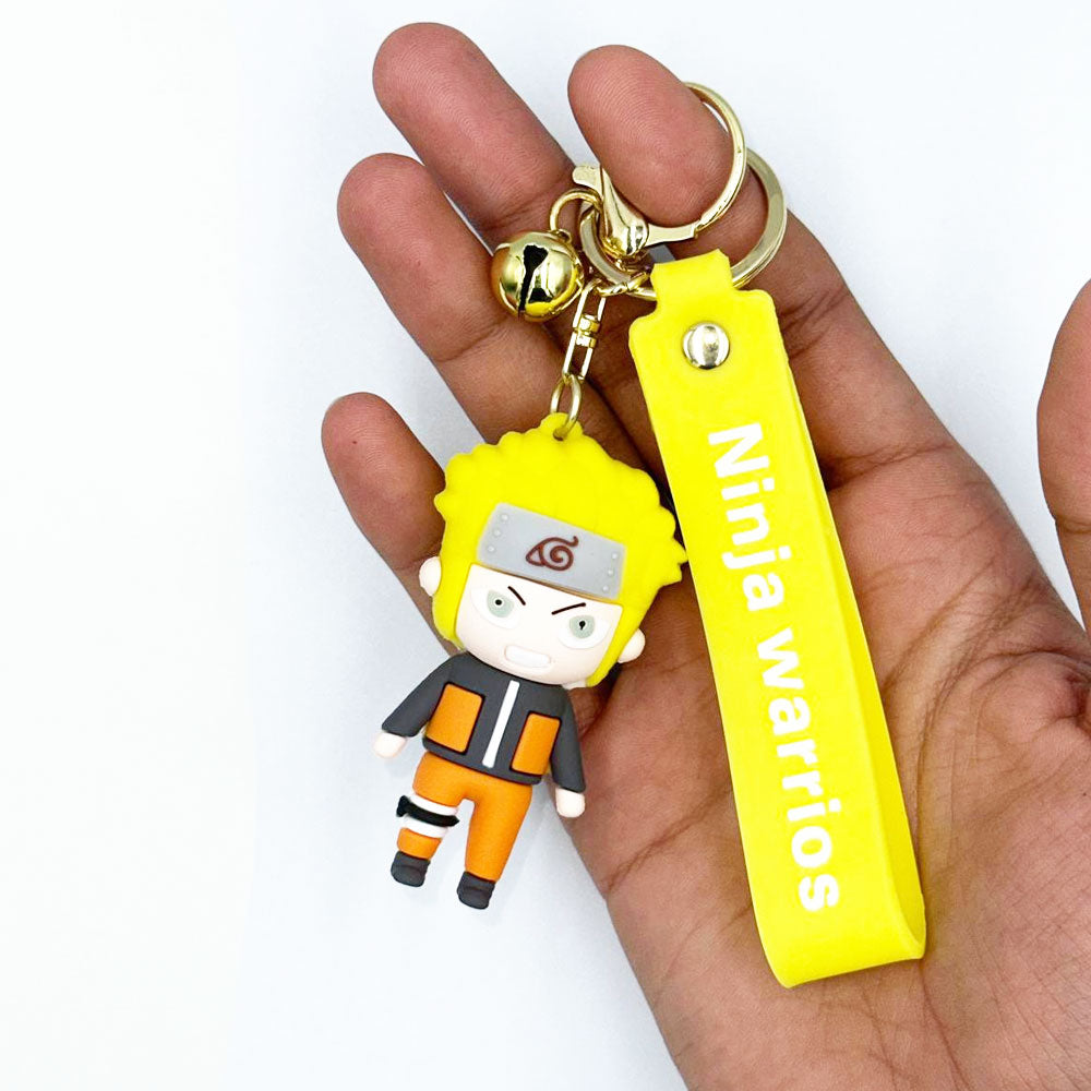 سلسلة مفاتيح من السيليكون المطاطي ثلاثية الأبعاد على شكل رسوم متحركة