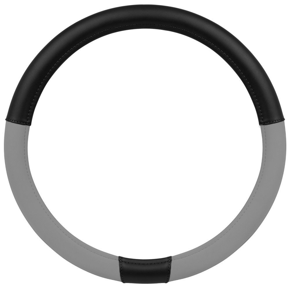 غطاء عجلة القيادة أسود+رمادي فاتح