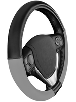 غطاء عجلة القيادة أسود+رمادي فاتح