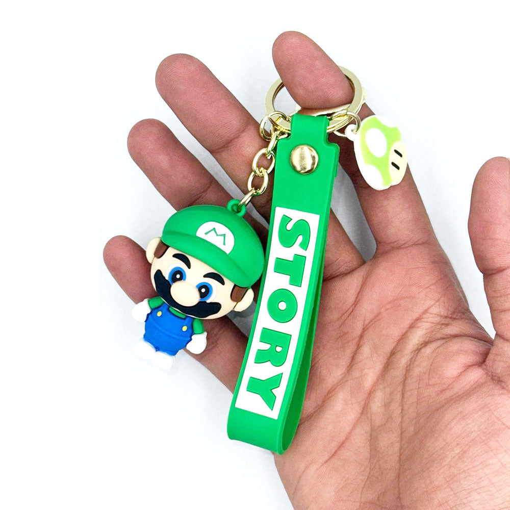 سلسلة مفاتيح من السيليكون المطاطي ثلاثية الأبعاد على شكل رسوم متحركة