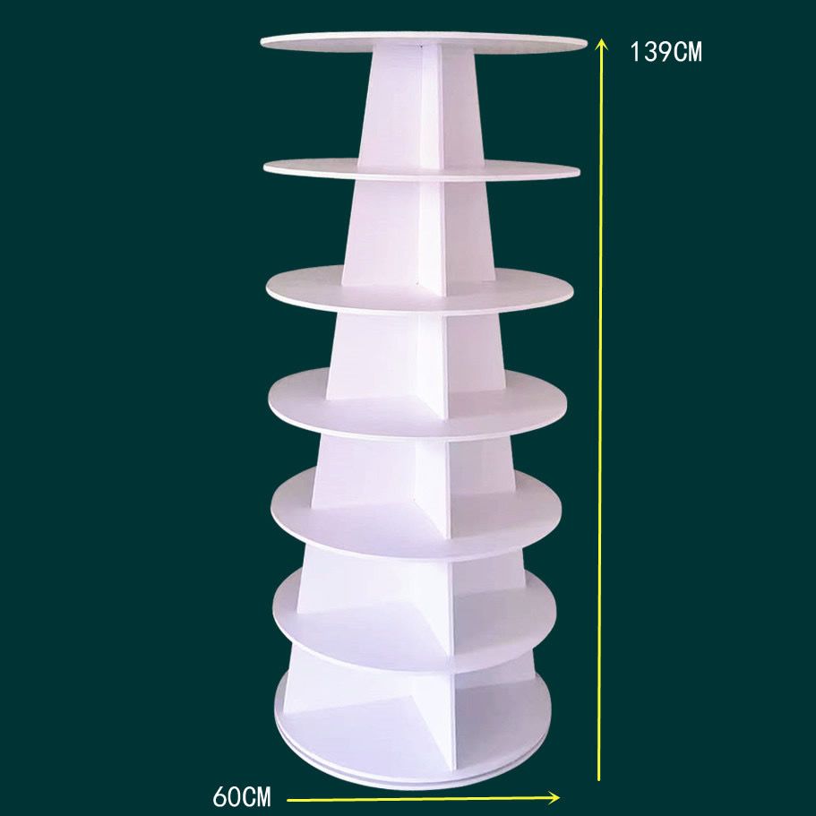 برج رفوف هرمي دوار للأحذية