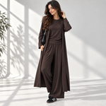 بدلة نسائي 3 قطع طويل