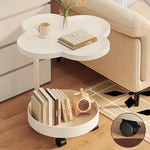 طاولة قهوة جانبية متحركة بعجلات