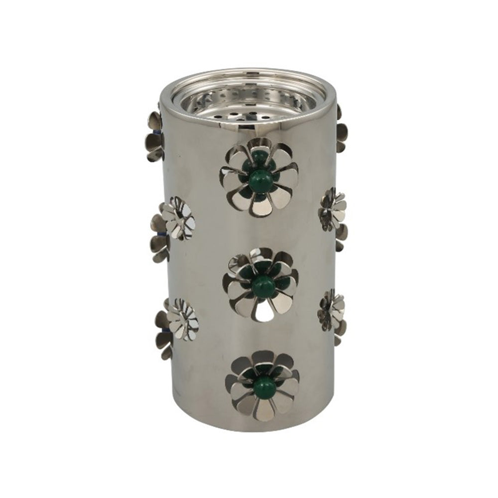 مبخرة فاخرة معدنية بزخارف ورد معدنية من ديفا ليدي