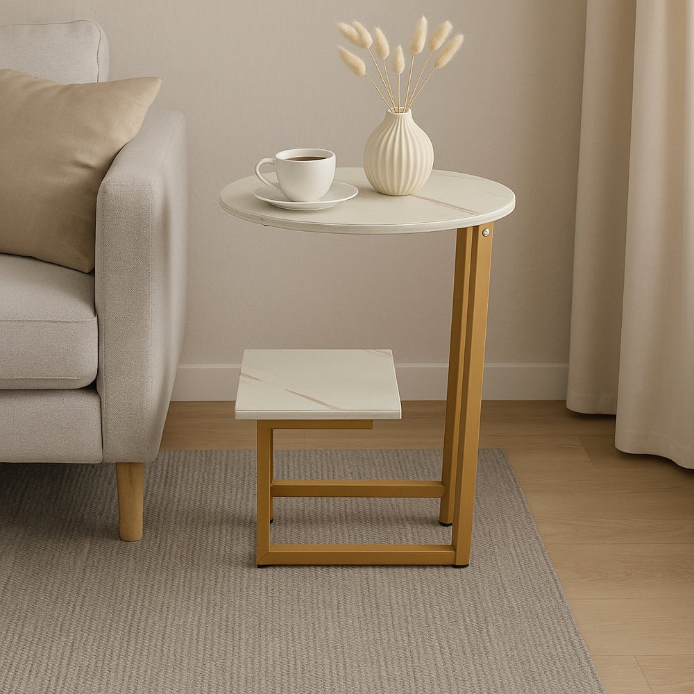 طاولة جانبية دائرية