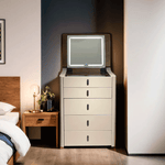 طاولة زينة مع مرآة مضيئة