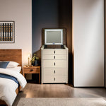 طاولة زينة مع مرآة مضيئة