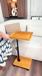 طاولة جانبية على شكل حرف C بارتفاع قابل للتعديل