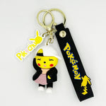 سلسلة مفاتيح من السيليكون المطاطي ثلاثية الأبعاد على شكل رسوم متحركة